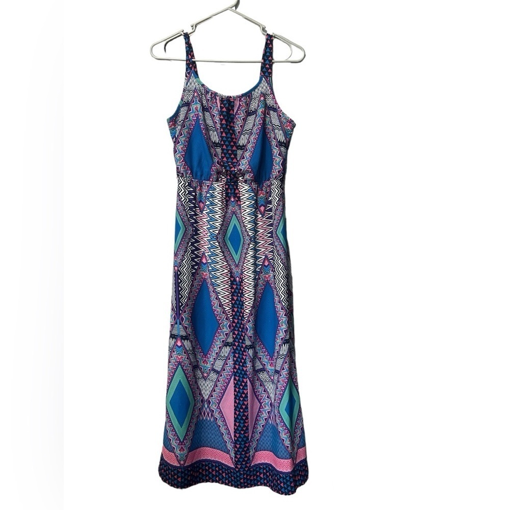 Paper doll size 14 dress (kids or women’s small) multicolor sleeveless